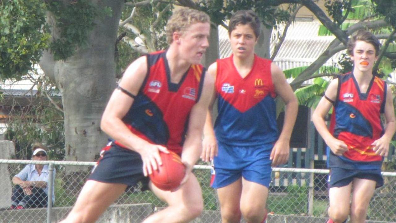 Brendan Shelton in action for the Crows. Photo: File