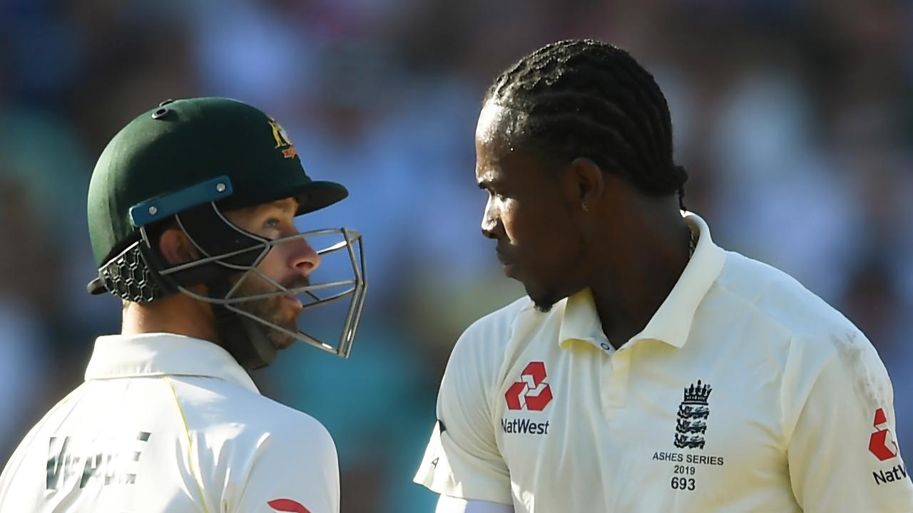 Matthew Wade and Jofra Archer engaged in a fierce battle on day five.