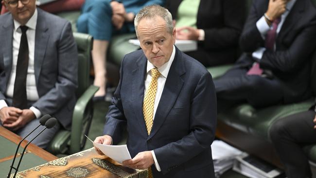 CANBERRA, AUSTRALIA - NewsWire Photos - November 21, 2024: Bill Shorten gives his valedictory speech at Parliament House in Canberra. Picture: NewsWire / Martin Ollman
