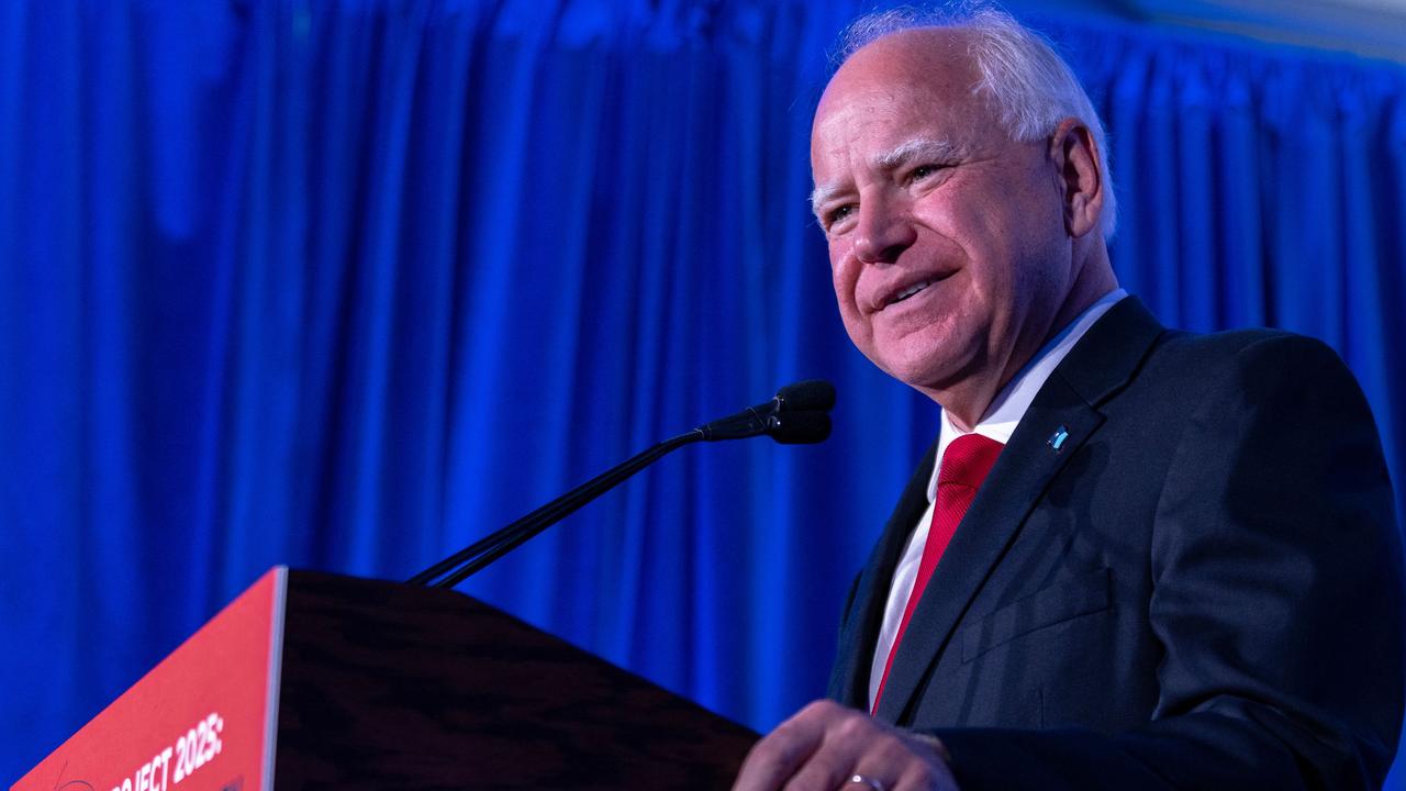 Minnesota Governor Tim Walz was in the running. Picture: Jim Vondruska/Getty Images North America/Getty Images via AFP