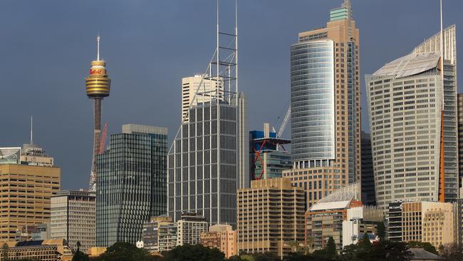 SYDNEY, AUSTRALIA - Newswire Photos - AUGUST 02 2023: A view of the Sydney CBD skyline in the early morning sun. Picture: NCA Newswire /Gaye Gerard