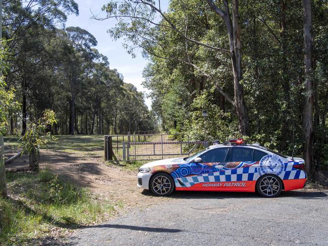 Police kept member of the public well away from the scene. Picture: NewsWire