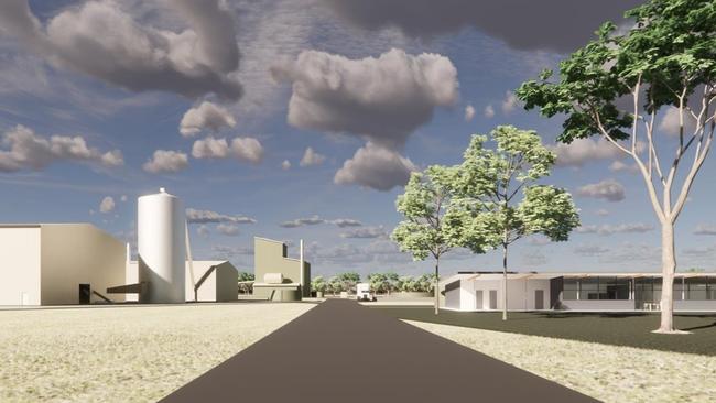 The Green Triangle Pellet Mill will be located off the intersection of Riddoch Highway, Airport Road and Hutchinson Road. Picture: Wood Beca