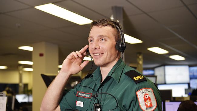 EMD Samuel Powers poses for a photo at the Peter McAulay Centre Darwin. Powers has delivered two babies over the phone Picture: Keri Megelus