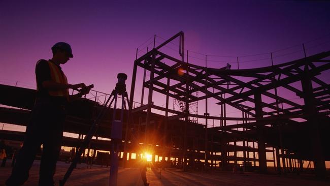 2011 Minning and Construction_Generic_Oct0811_Silhouette of a Builder Working on a Building Site