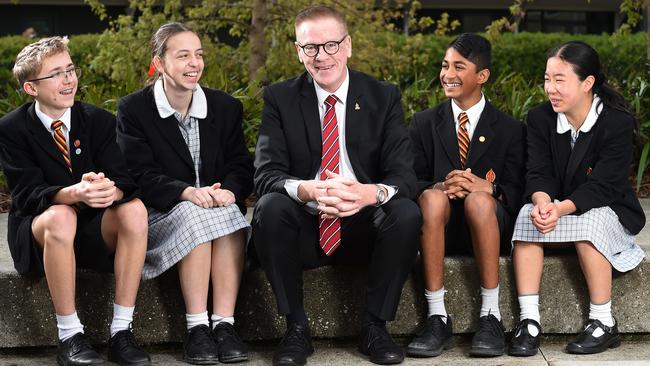 Yarra Valley Grammar principal Mark Merry’s handling of the scandal has been hailed as the gold standard in crisis management. Picture: Josie Hayden