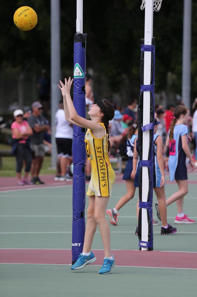 The Netball Qld Primary Schools Cup grand finals are being held at the Hinterland District Netball Association at Mudgeeraba. Picture: Mike Batterham.