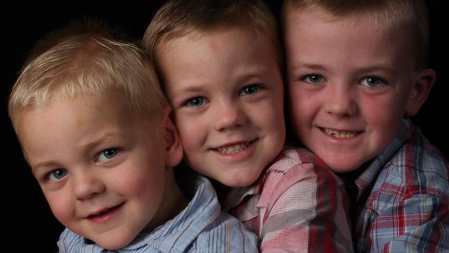 Brothers Riley, Josh and Lukus Martin