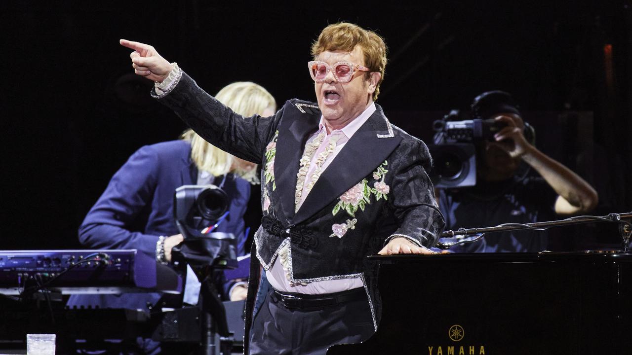 Elton John performs at Suncorp Stadium in Brisbane as part of his 2023 Australia &amp; New Zealand Tour. Picture: Markus Ravik