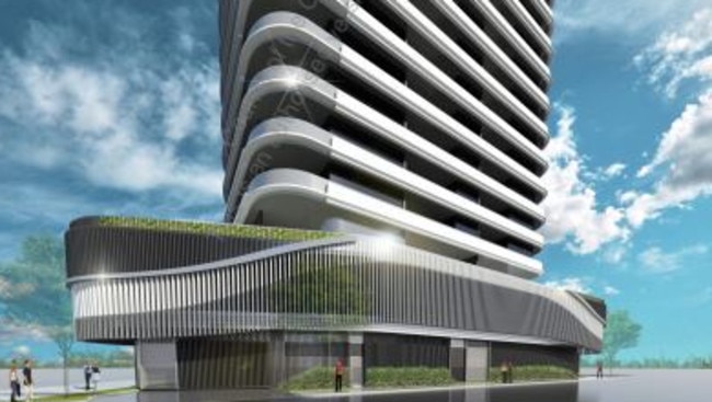 Artist impression of a proposed development at 77 Queen Street, on the corner of White Street. Source: Gold Coast City Council