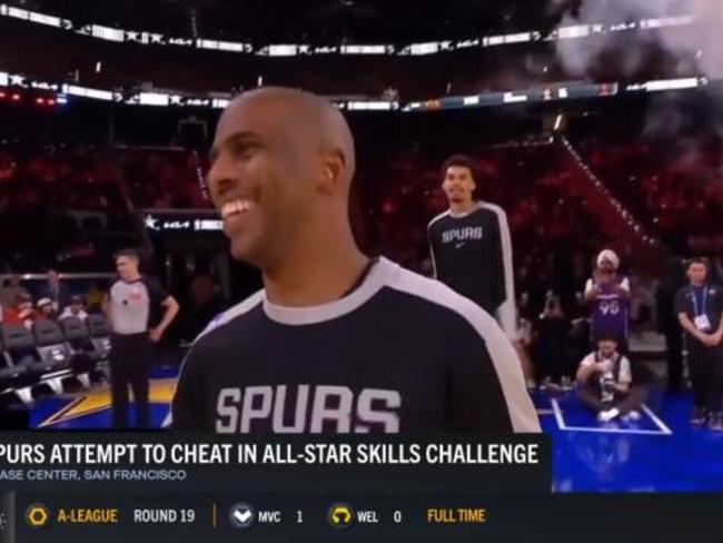 Spurs attempt to cheat in skills contest