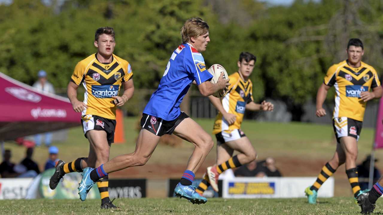 BACK IN BLUE: Valleys Roosters fullback Dylan Chown will be back in action for the Toowoomba Clydesdales on February 14. Chown was chosen in the squad for the 47th Battalion in 2018. Picture: Kevin Farmer