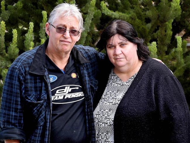 Michele and Bryan Clarke at their Andrew Farms home. Picture: DYLAN COKER