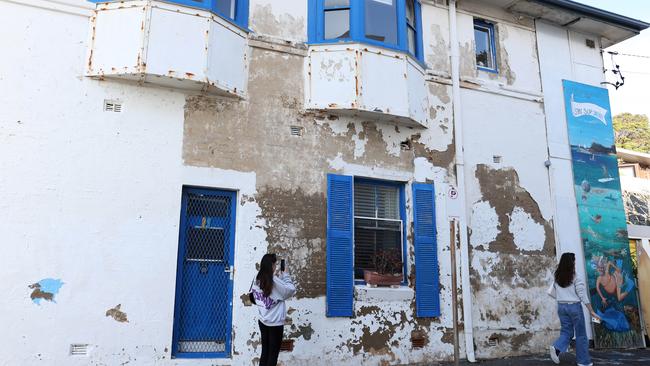 The buildings lining Bower Lane in Manly have a classically Greek look. Picture: NewsWire / Damian Shaw