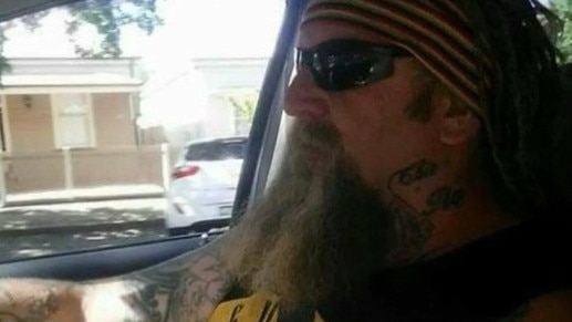 Alleged Bandidos bikie Ian Butler died at a home in Sebastopol along with Rebecca Young. Picture: Nine News