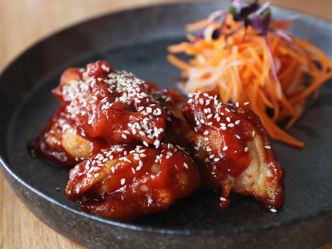 T42’s light and crispy Korean fried chicken. Picture: Nikki Davis-Jones