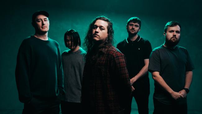 Sydney metalcore band Polaris is playing an extensive regional Australian tour in June and July. Picture: Chris Jack.