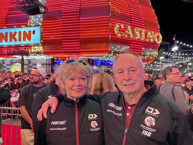 Max Krilich and wife Ilene in Las Vegas.