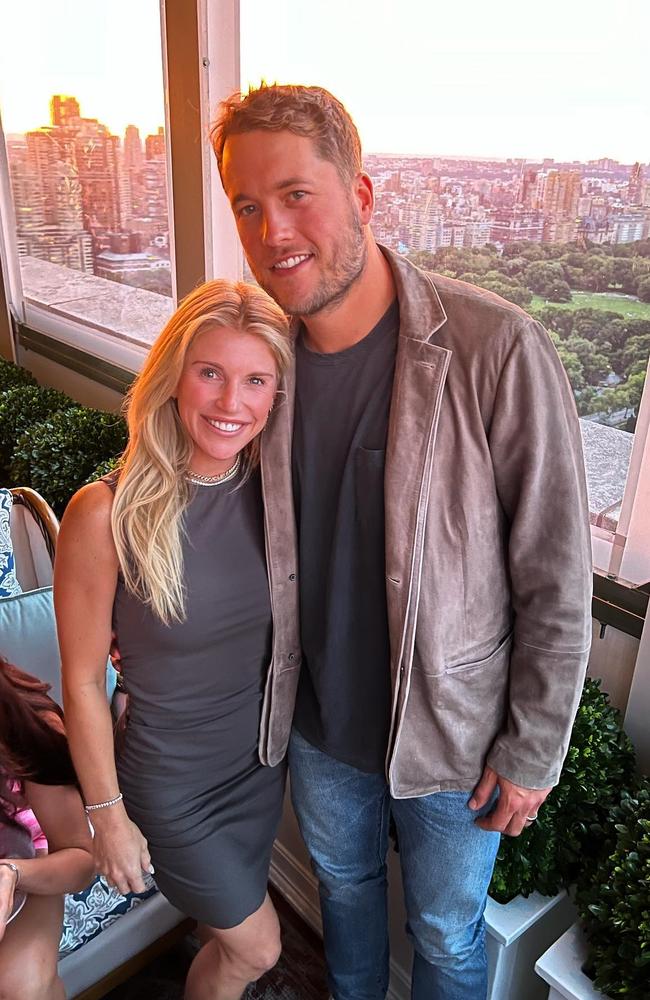 An American football WAG is copping criticism for her intimate marriage admission. Picture: Instagram/KellyStafford