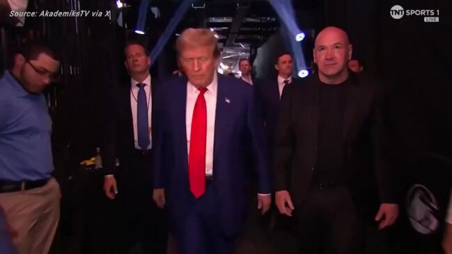 Donald Trump goes rogue at UFC 302 as America melts down | news.com.au ...