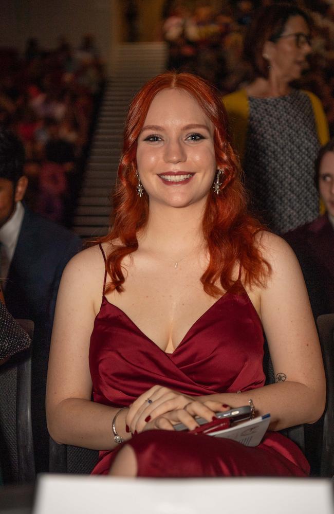 Finella Wells Kelly at the Year 12 School formals of Darwin High School at Darwin Convention Centre, Darwin. Picture: Pema Tamang Pakhrin.