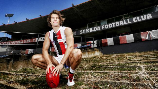 Nathan Freeman is no stranger to Moorabbin having watched the Saints train and play practice matches there as a kid. Picture: Colleen Petch