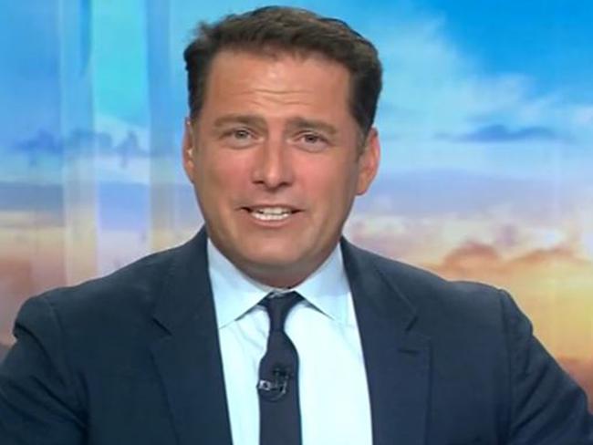 Karl Stefanovic thanks Lisa Wilkinson for her 10 years as co-host on The Today Show. Picture: Today