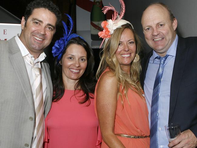 Garry and Melissa Lyon with Nicky and Billy Brownless.