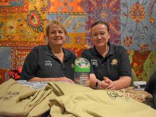 LEND A HAND: Tracy Alder and Jen Curnow-Trotter have been hard at work raising funds for Rural Aid on the trip. Picture: Jorja McDonnell