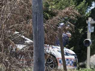 Police are waiting on the results of a post mortem of a three-year-old girl found dead at a New England Highway property at Cambooya on November 6. Picture: Nev Madsen.