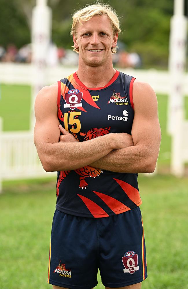 QAFL captain Seb Rogers (Noosa),. pic Lyndon Mechielsen/Courier Mail