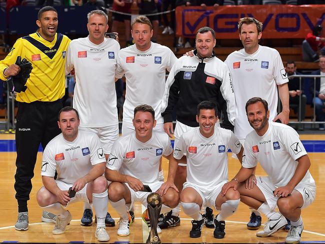 The Liverpool legends after winning the final on Saturday night.