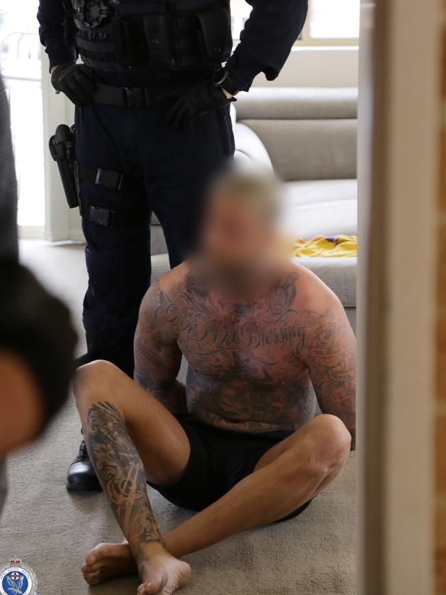 James Booth was one of six men charged on Wednesday following raids across Sydney.