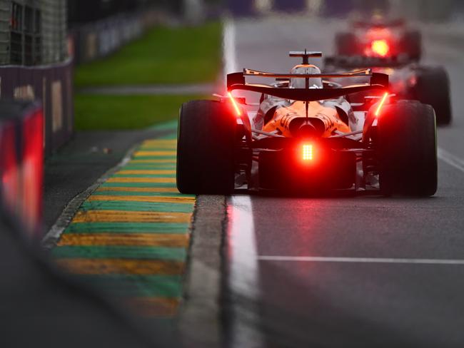 Officials will be stricter in their checks on the flex in the rear wing of cars. Picture: Getty