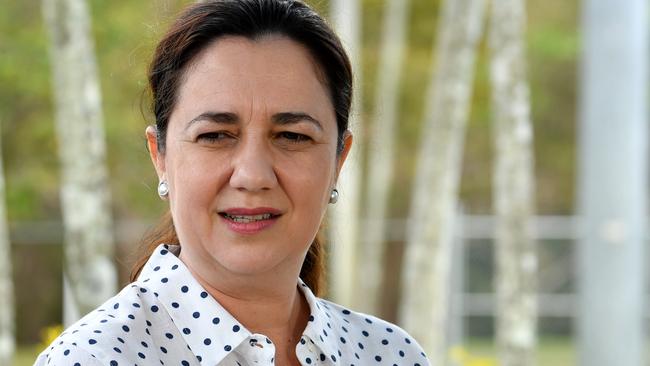 Ms Palaszczuk could not give conclusive assurances that her partner was not involved in further conflicts of interest, saying his work was commercial in confidence. Picture: AAP Image/Darren England