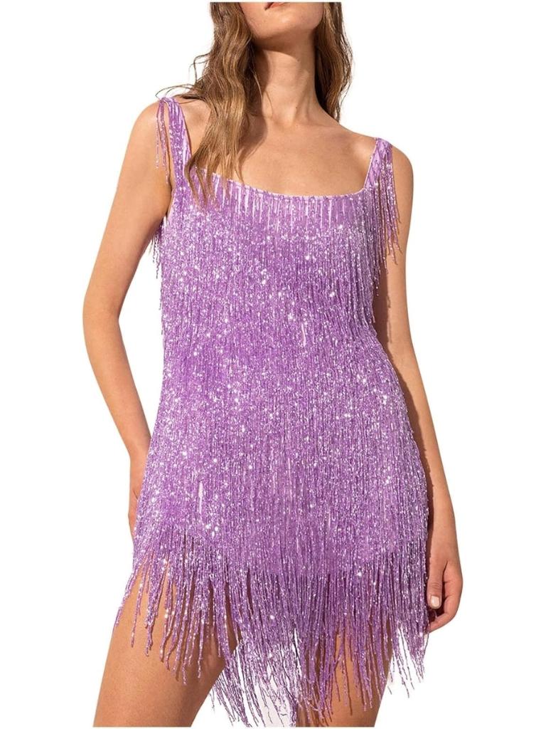 LIK EPOCH Fringe dress. Picture: Amazon Australia.