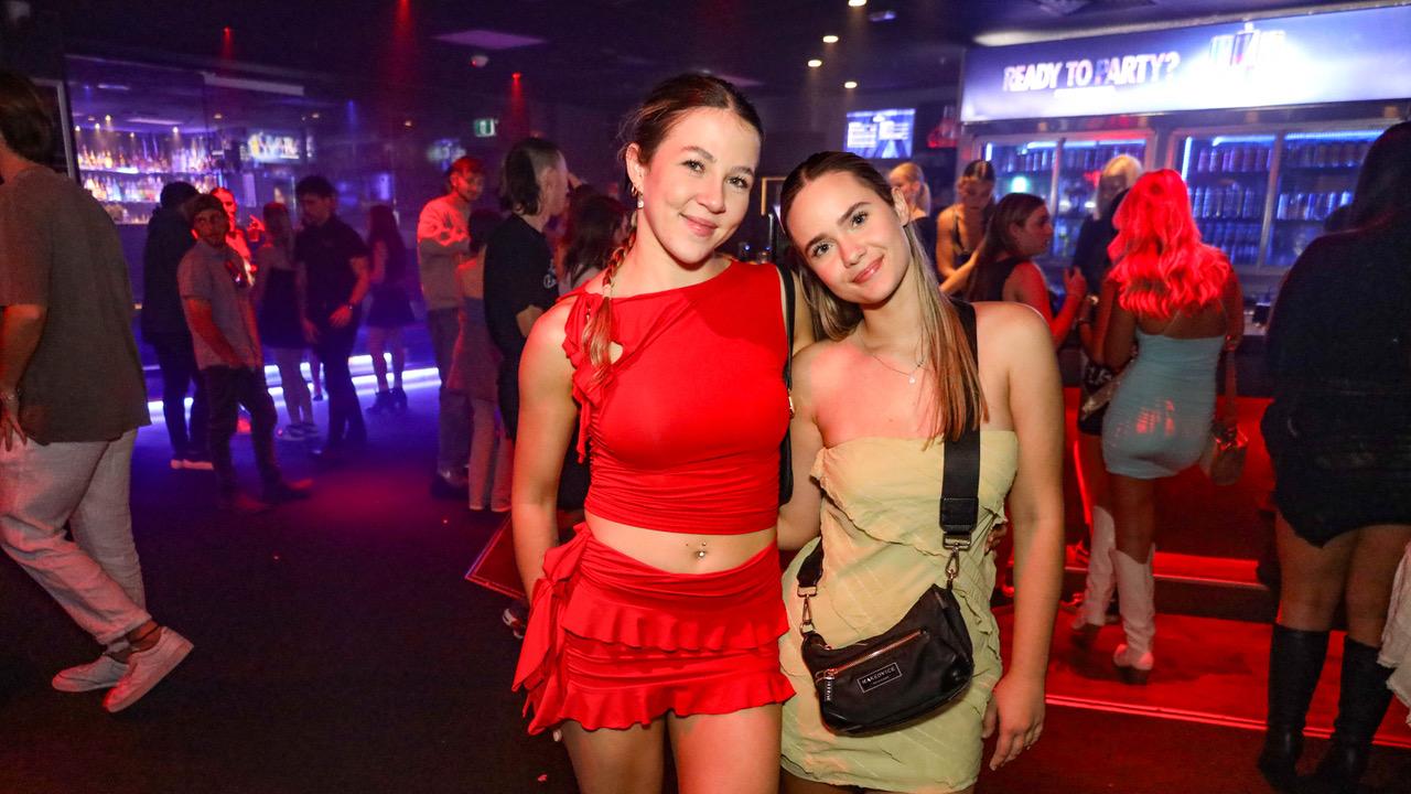 Tayla Rowlands, Paige Maher at Cocktails Nightclub. Picture: Kit O'Halloran