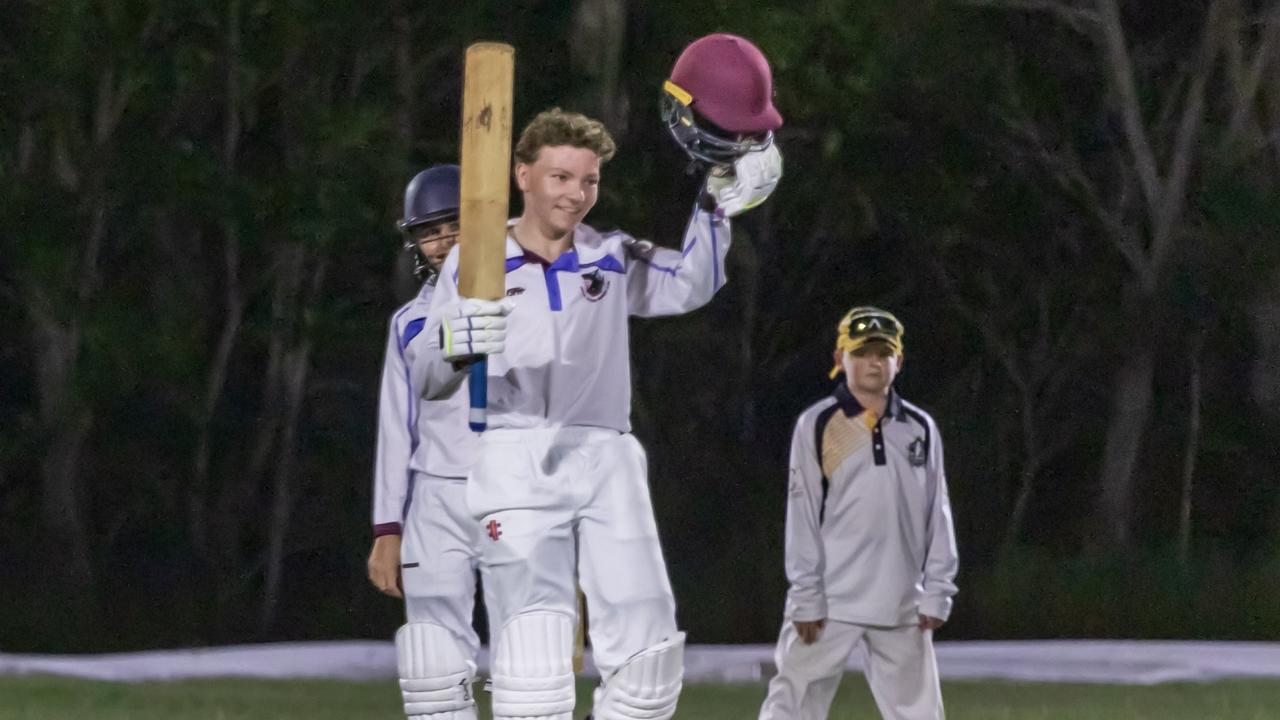 Coolum junior cricketer Cooper Mitchell.