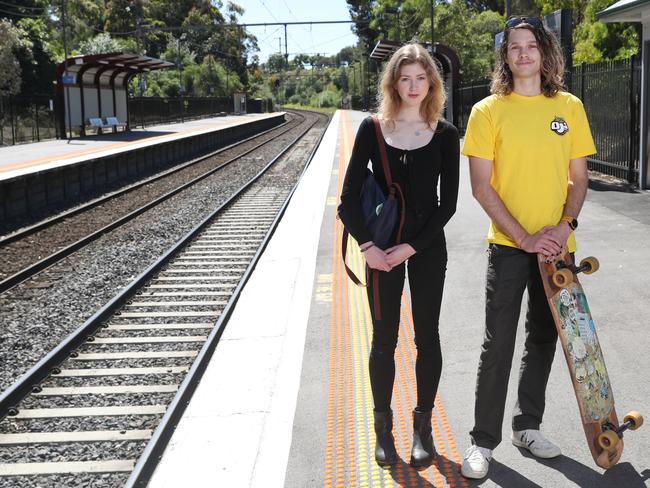 Metro 2 will connect Parkville residents Eleanor Cooney Hunt and Kelan Galbraith with suburbs such as Newport and Clifton Hill. Picture: David Crosling