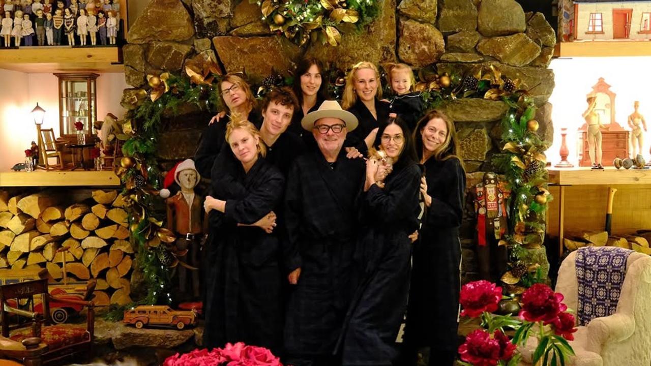 Demi Moore at her Idaho home celebrating with her family at Christmas. Photo: Instagram