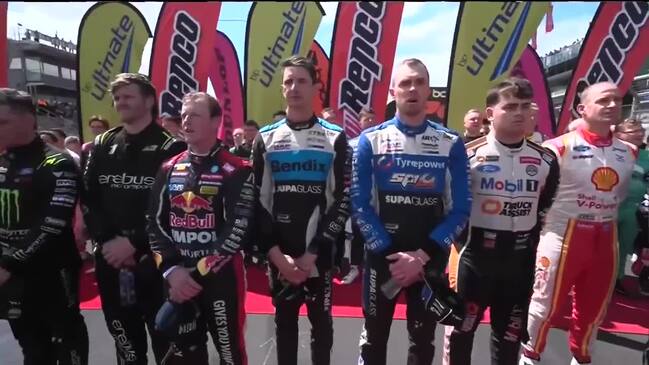 Epic Bathurst national anthem blows Australia away