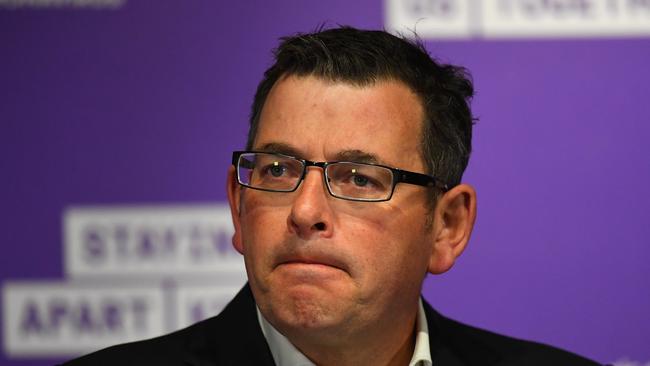Victorian Premier Daniel Andrews has ruled out easing restrictions before next Monday. Picture: AAP