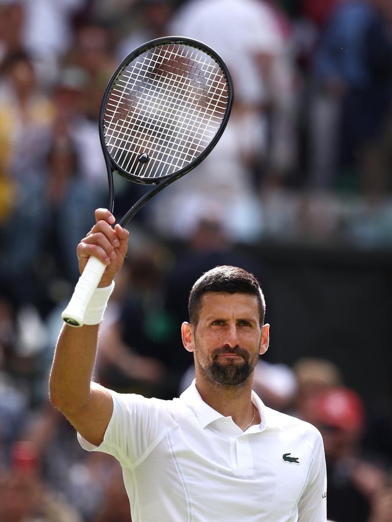 Novak Djokovic wasn’t at his best against Jacob Fearnley. (Photo by Francois Nel/Getty Images)