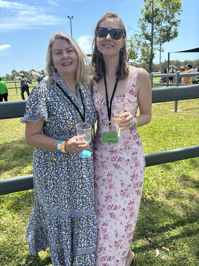 Racegoers at the Torbanlea Picnic Races.