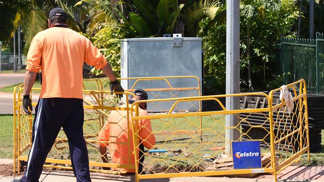 Telstra said it was monitoring the situation for people working in high-risk locations and with vulnerable people, such as aged care, hospitals and Indigenous communities. Picture: News Corp Australia