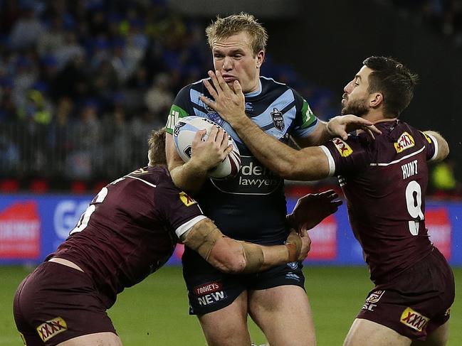 Jake Trbojevic has been strong for the Blues in both games this series. Picture: Will Russell/Getty Images