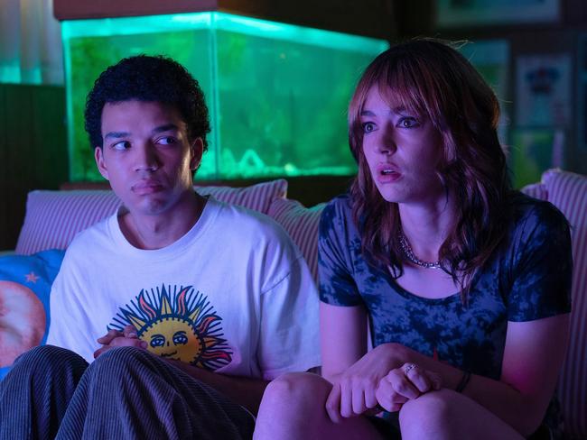 Justice Smith and Brigette Lundy-Paine star in “I Saw the TV Glow. ”Photograph courtesy A24