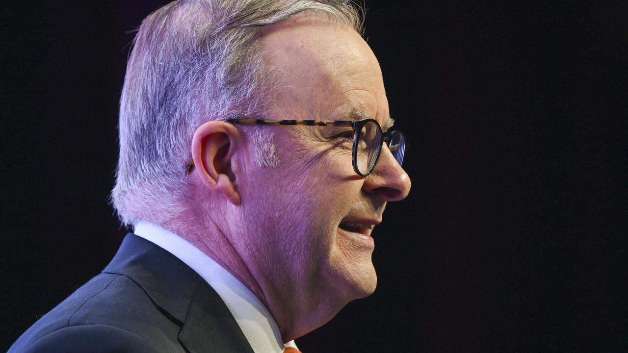 “They prefer sitting on the sidelines, taking cheap shots from the cheap seat,” Mr Albanese said about the Liberal Party. Picture: NCA NewsWire / Martin Ollman