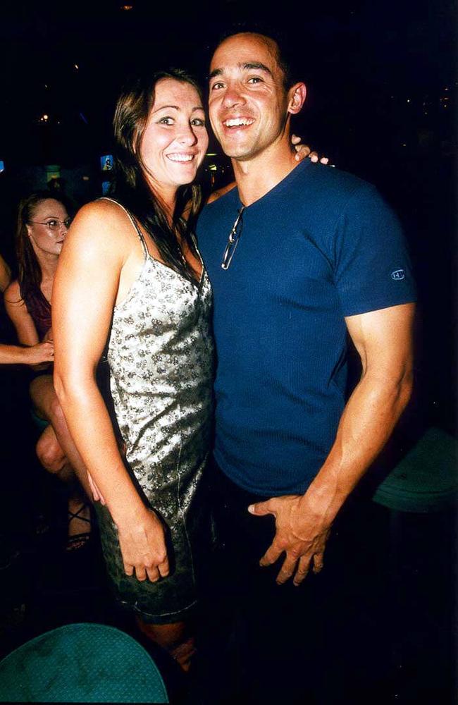 Karen Duncan and Nathan Andrews at Melbas, 2000.