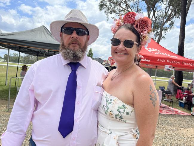 Brad and Dee Streeter at the Torbanlea Picnic Races.